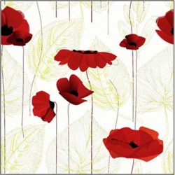 P20 Serv.40Cm Coquelicot