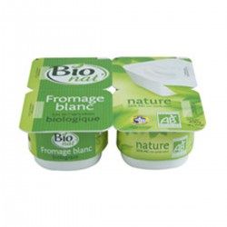 Bio Nat Fromage Blanc Nature 20% 4X100G