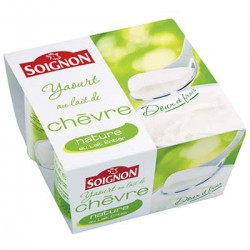 4X125G Yaourt Nature Lait De Chevre Soignon