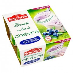 4X125G Yaourt Chevre Myrtilles