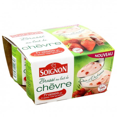 4X125G Yt Chevre Fraises Soign