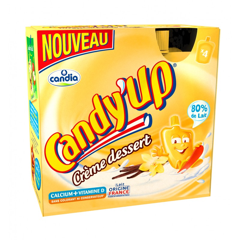 Candy Up Gourde Vanille 4X85G - DRH MARKET Sarl