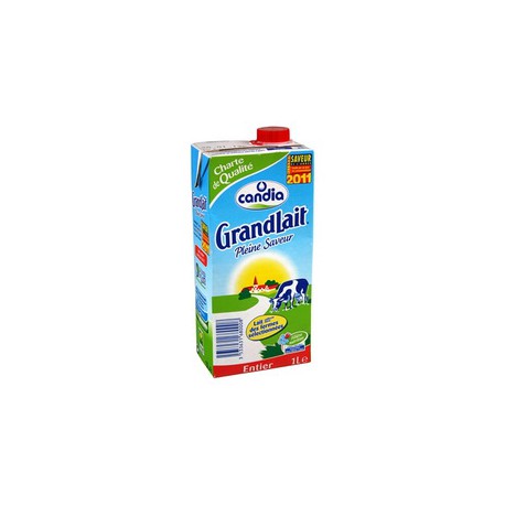 Brick 1L Lait Entier Pleine Saveur Selection Grandlait
