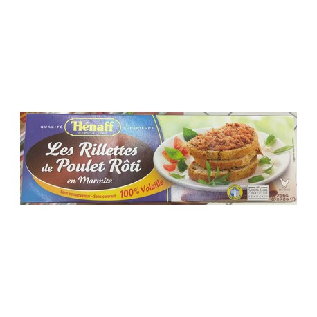 Henaf Rilette/Poulet Roti3X72G