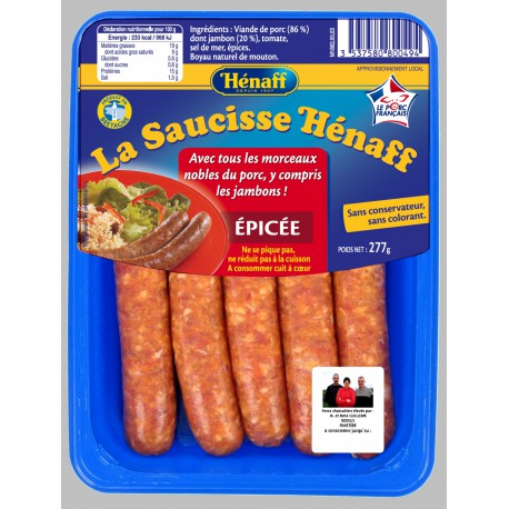 Hen.Saucisse Epicex5 Petit280G