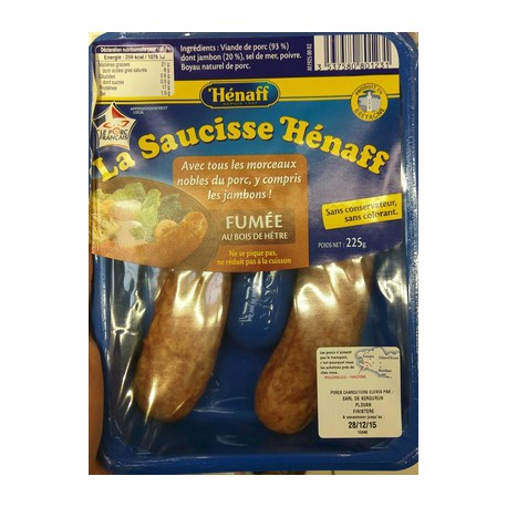 Henaf.2Grosse Saucis.Fumee250G