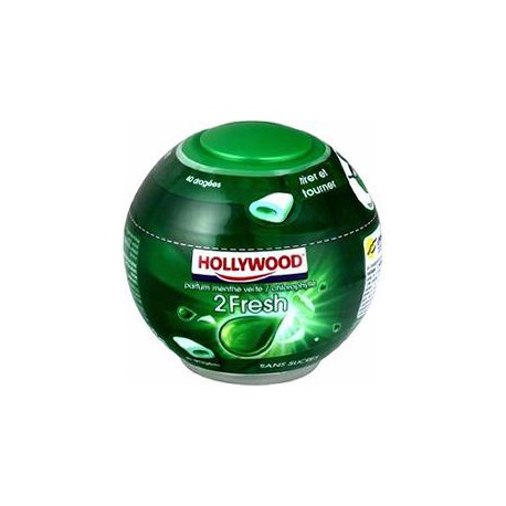 Hollywood Fresh Menthe Verte Chlorophyle Sphere 40Dragees