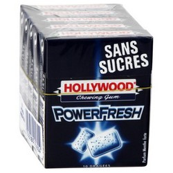 73G Dragees Sans Sucre Powerfresh Hollywood