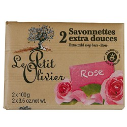 Le Petit Olivier Savonette A La Rose 2X100G