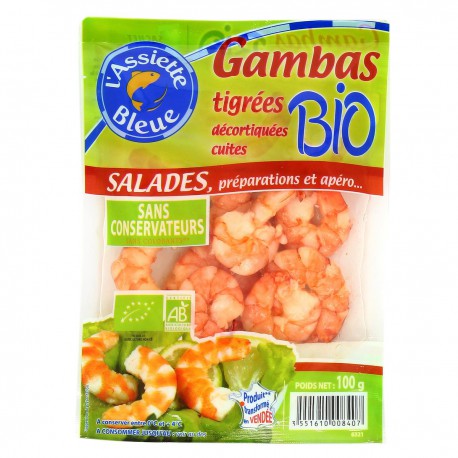 100G Gambas Tigre Bio A.Bleue