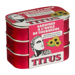 Sardines À L Huile De Tournesol Les 3 Boites De 125G