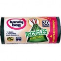 Sacs Poubelle 30L Poignee Coulissante, Recycle Handy Bag