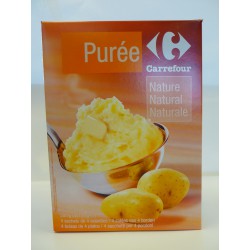 4X125G Puree Nature Carrefour