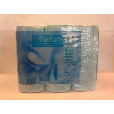12Rouleaux Pap.Hyg.2Pl.Ocean.Crf