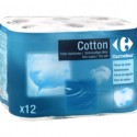 12 Rouleaux P.Hyg.3Plis Coton Crf