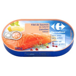 190G Filet Saumon Au Nat Crf