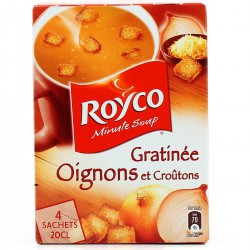 Royco Soupe Déshydratée Oignons Croûtons Les 4 Sachets De 20 Cl