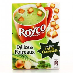 Royco Soupe Déshydratée Poireaux & Croûtons La Boite De 3 Sachets - 64,8 G