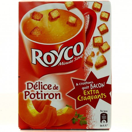 Royco Soupe Délice De Potiron Bacon Royco Sachet X3