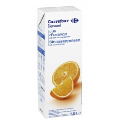 Brik 1,5L Abc Orange Pp Blanc