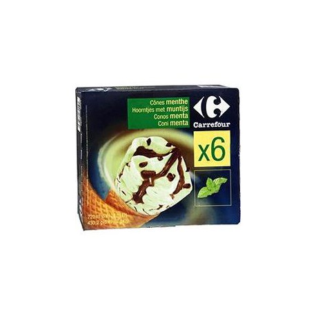 6X120Ml Cone Menthe Choco.Crf