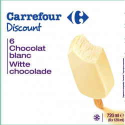 483G 6 Big Batonnet Glace Chocolat Blanc