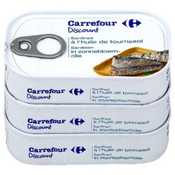 3X1/4 Sardine Huile Vegetale