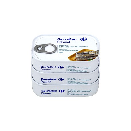 3X1/4 Sardine Huile Vegetale
