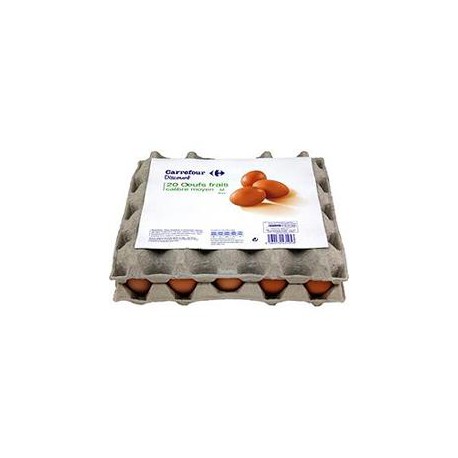 20 Oeufs Frais Moyen