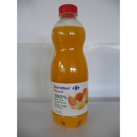 Bouteille Pet 1L Pur Jus 4 Agrumes