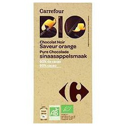 100G Choc.Noir Orange Crf Bio