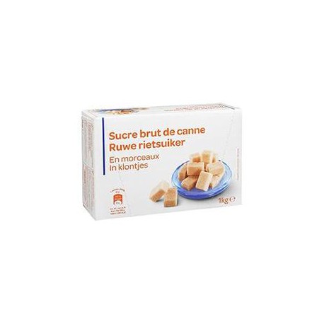 1Kg Sucre Brut Canne Morceaux