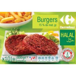 10X80G Burger Halal Crf
