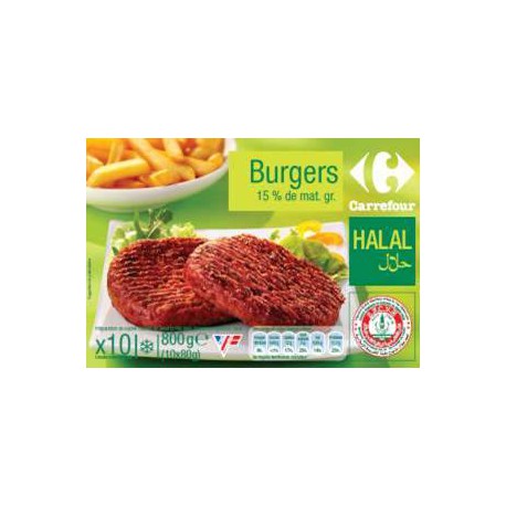 10X80G Burger Halal Crf