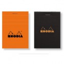Rhodia Bloc De Bureau Rhodia 7.4X10.5 Cm 160 Pages Petits Carreaux Noir