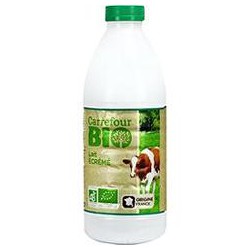 Bouteille 1L Lait Ecreme Bio Crf