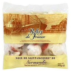 300G Noix Saint Jacques Avec Corail Reflets De France