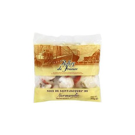 300G Noix Saint Jacques Avec Corail Reflets De France