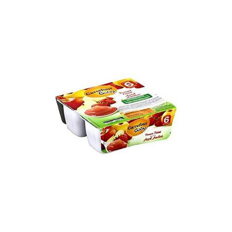 4X Compote Pomme Fraise Crf Bb