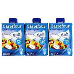 3X20Cl Creme Uht 12% Carrefour