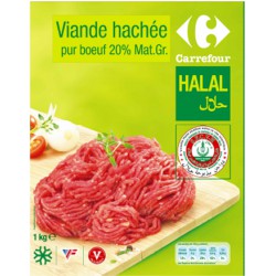 1Kg Vde.Boeuf Egrene Crf Halal