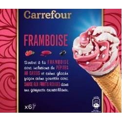 408G 6 Cones Framb Crem F. Crf