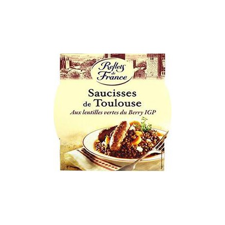 300G Saucisse Toulouse Lentilles Reflets De France