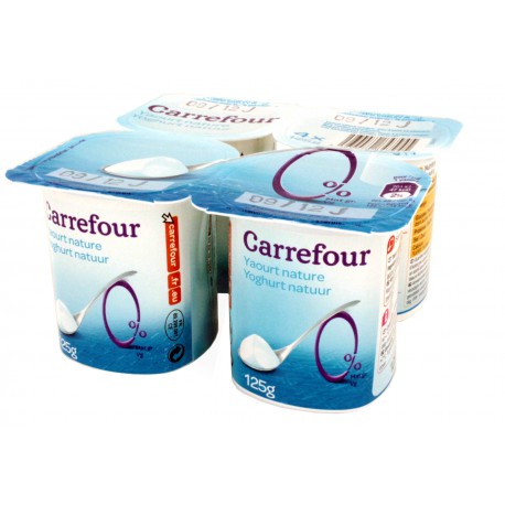 4X125G Yaourt Nature 0%Mg Crf