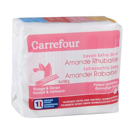 4X100G Savon Extra Doux Amande Les Cosmetiques
