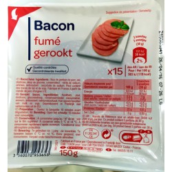 150G 15 Tranches Bacon Fume