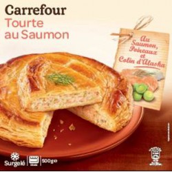 500G Tourte Au Saumon Crf