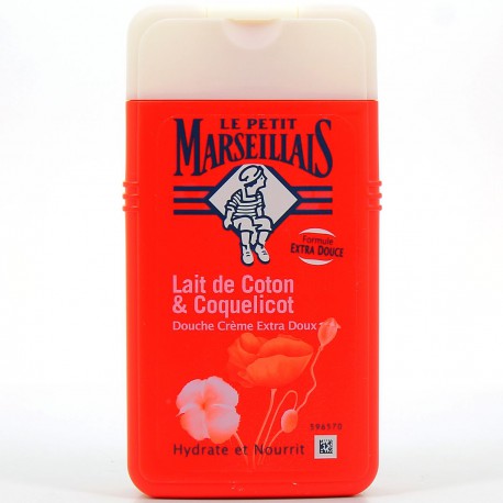 Le Petit Marseillais Dche Crème Extra Doux Lait Coton/Coquelicot Le Petit Marseillais 250Ml