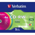 Verbatim 5 Cdrw 700Mb Slim Col