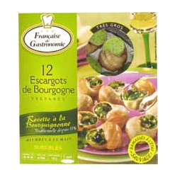 12 Escargots Bourgogne Tres Gros Pomatia 125G Francaise De Gastronomie